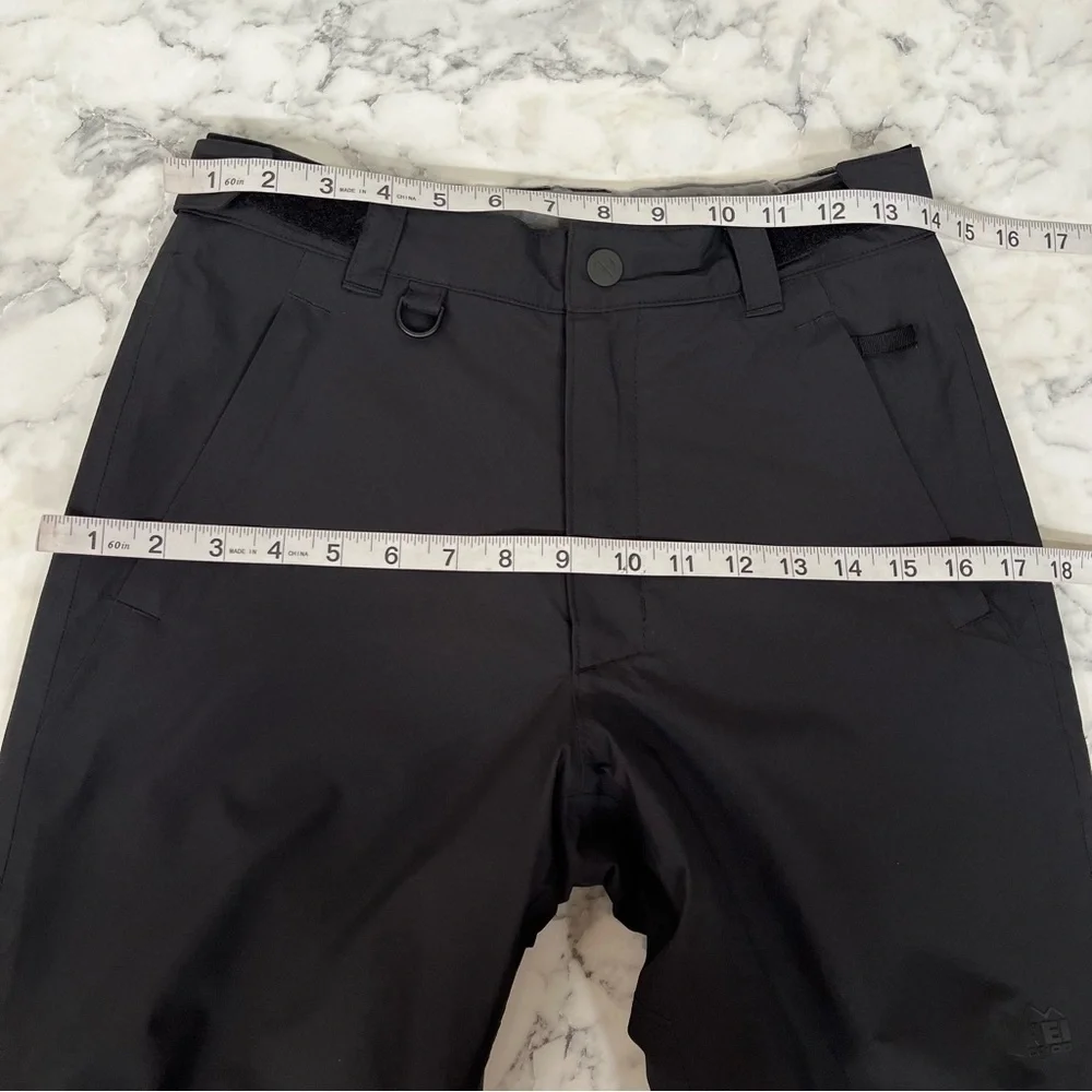 REI CO-OP Growth Spurt Fleece Lined Snowboard Ski Snow Pants Black Kids Medium